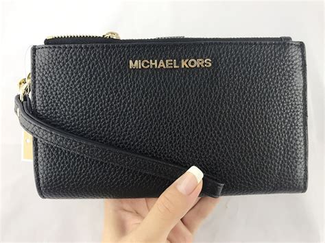 double zip wallet michael kors|michael kors wristlet wallet outlet.